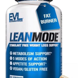 EVL Weight Loss Support Pills - Premium Multipurpose Appetite Metabolism and Fat Loss Support for Men and Women - LeanMode with Green Coffee Bean Extract CLA and Garcinia Cambogia - 50 Servings