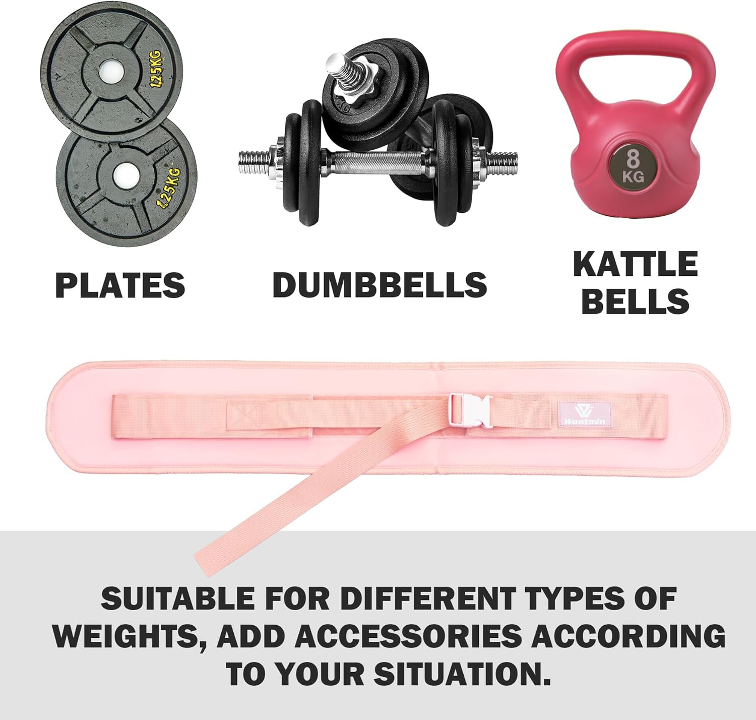 Hip Thrust Belt, Fully Upgraded Hip Thrust Belt for Dumbbells, More Comfortable Hip Thrust Belt, Home Gym Hip Thrust Belt with Wider and Longer Anti-Slip Pads. - Image 3