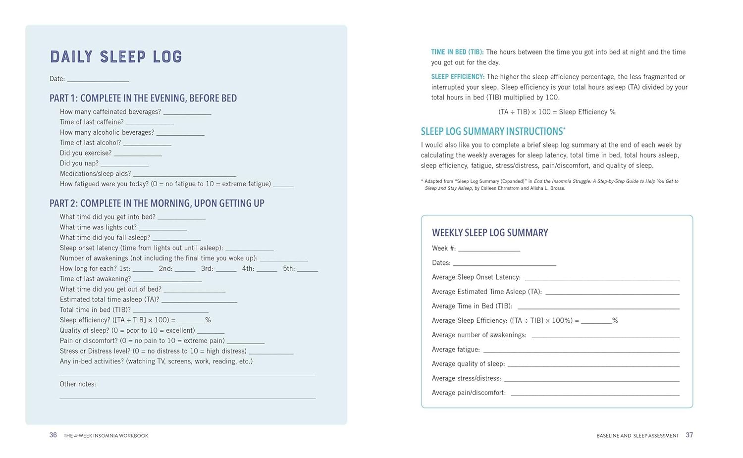 The 4-Week Insomnia Workbook: A Drug-Free Program to Build Healthy Habits and Achieve Restful Sleep - Image 4
