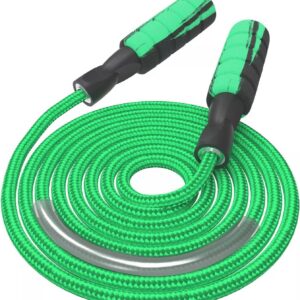Jump Rope Cotton Adjustable Skipping Weighted jumprope for Women，Adult and Children Athletic Fitness Exercise Jumping Rope (Pink)