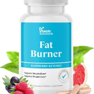 Fat Burner with GLP‑1 Support – Raspberry Ketones, Green Tea & Kelp – Metabolism & Appetite Support for Women & Men – 60 Capsules