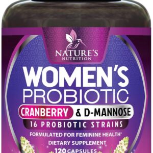 Probiotics for Women 100 Billion CFU Per Serving - 16 Unique Strains, Prebiotics Cranberry & Lactobacillus, PH Balance, Digestive & Gut Health, Vaginal & Immune Support Women's Probiotic, 120 Capsules
