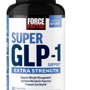 Force Factor Extra Strength GLP-1 Support with Lemon Flavonoid Blend, Chromium & Banaba Extract to Support Metabolism, Weight Management & Body Composition, 60 Capsules
