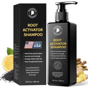 Root Activator Shampoo for Men: Hair Growth Shampoo for Hair Loss and Thinning Hair - Hair Loss RegrowthTreatments for Women Men (9.5 Fl Oz (Pack of 1))