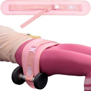 Hip Thrust Belt, Fully Upgraded Hip Thrust Belt for Dumbbells, More Comfortable Hip Thrust Belt, Home Gym Hip Thrust Belt with Wider and Longer Anti-Slip Pads.