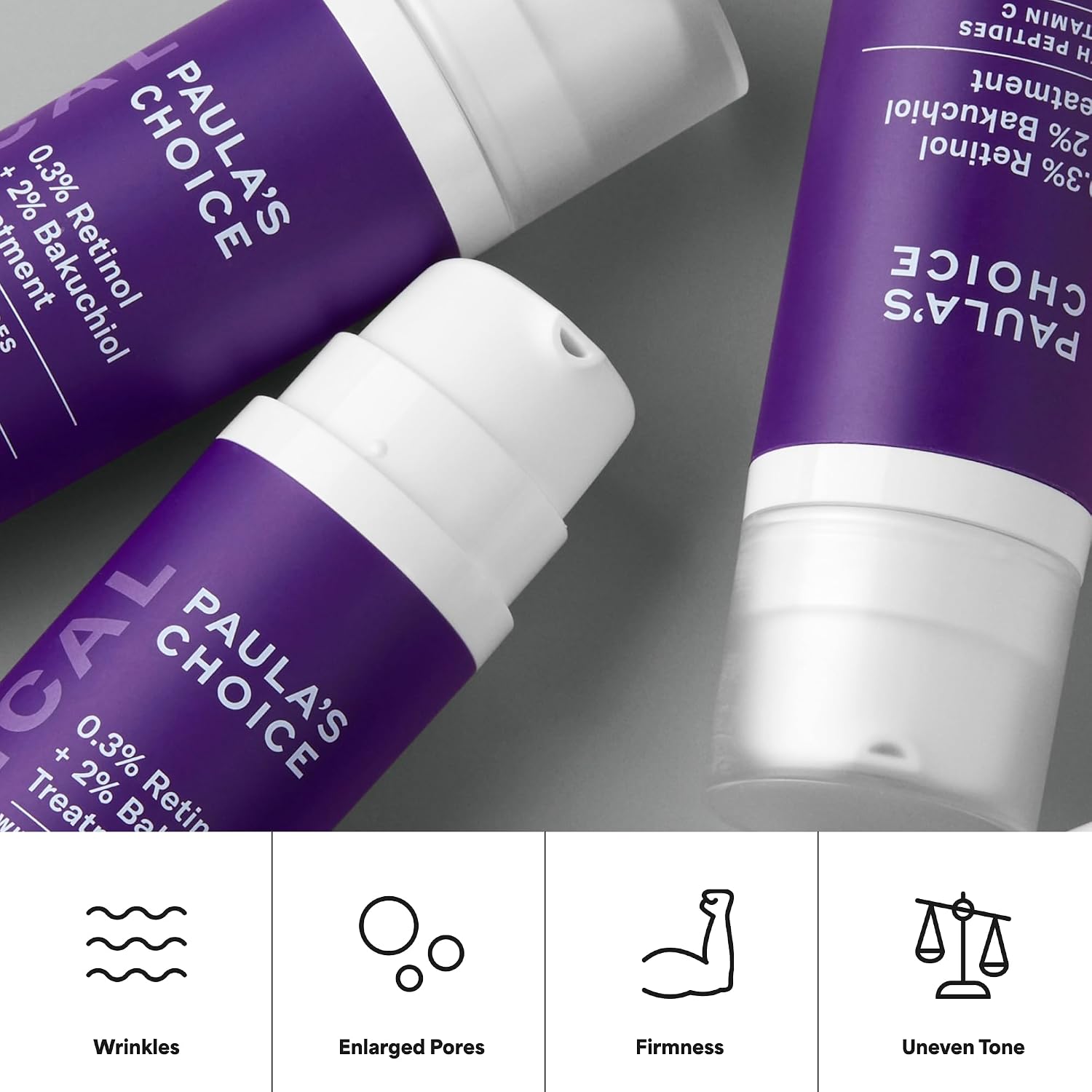 Paula's Choice CLINICAL 0.3% Retinol + 2% Bakuchiol Face Serum Treatment, Anti-Aging Serum for Face with Ceramides, Hylauronic Acid, Vitamin C & E, Deep Wrinkles & Fine Lines, Fragrance-Free, 1 oz - Image 5