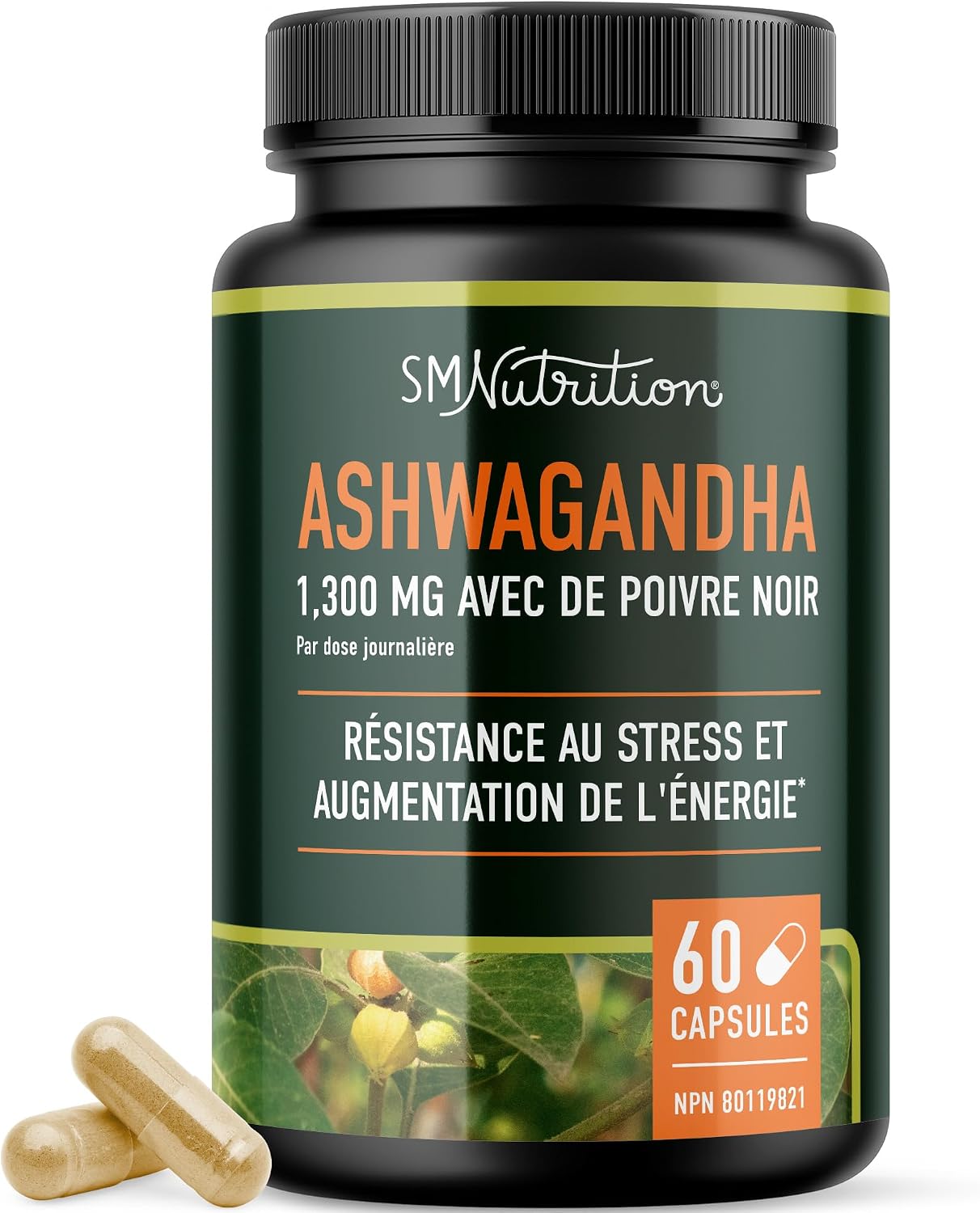 Ashwagandha Supplement 1300mg for Stress Resistance & Energy Boost | High Absorption Adaptogen from Root Powder with Black Pepper | Stress-Related Fatigue Support | Non-GMO | 120ct, 2-Month Supply - Image 8