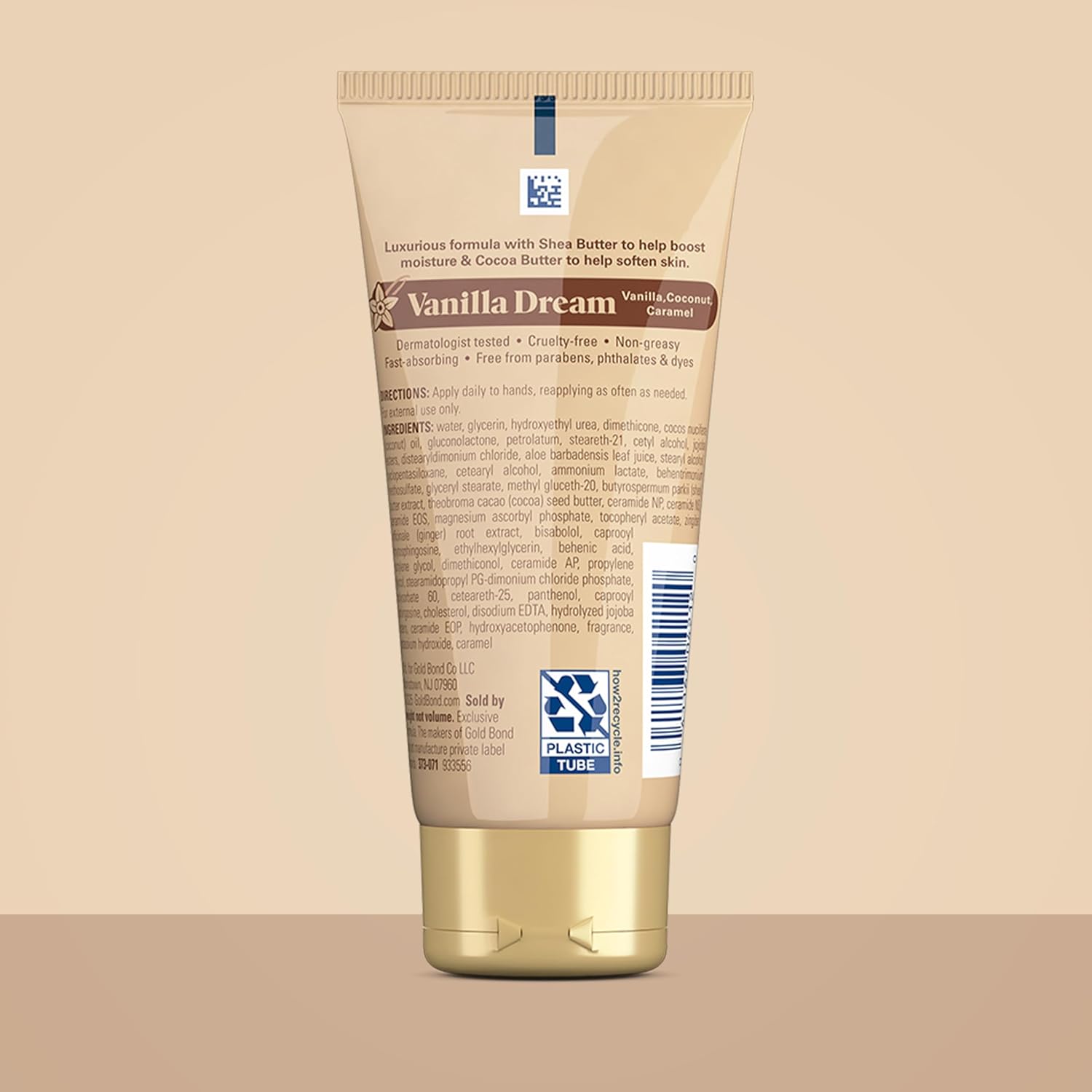 Gold Bond Vanilla Dream Softening Hand Cream Set, Luxurious Everyday Hand Cream with Shea Butter to Help Boost Skin Moisture and Cocoa Butter to Help Soften Skin, Warm Vanilla Dream Scent, 3 oz, 4 pk - Image 2