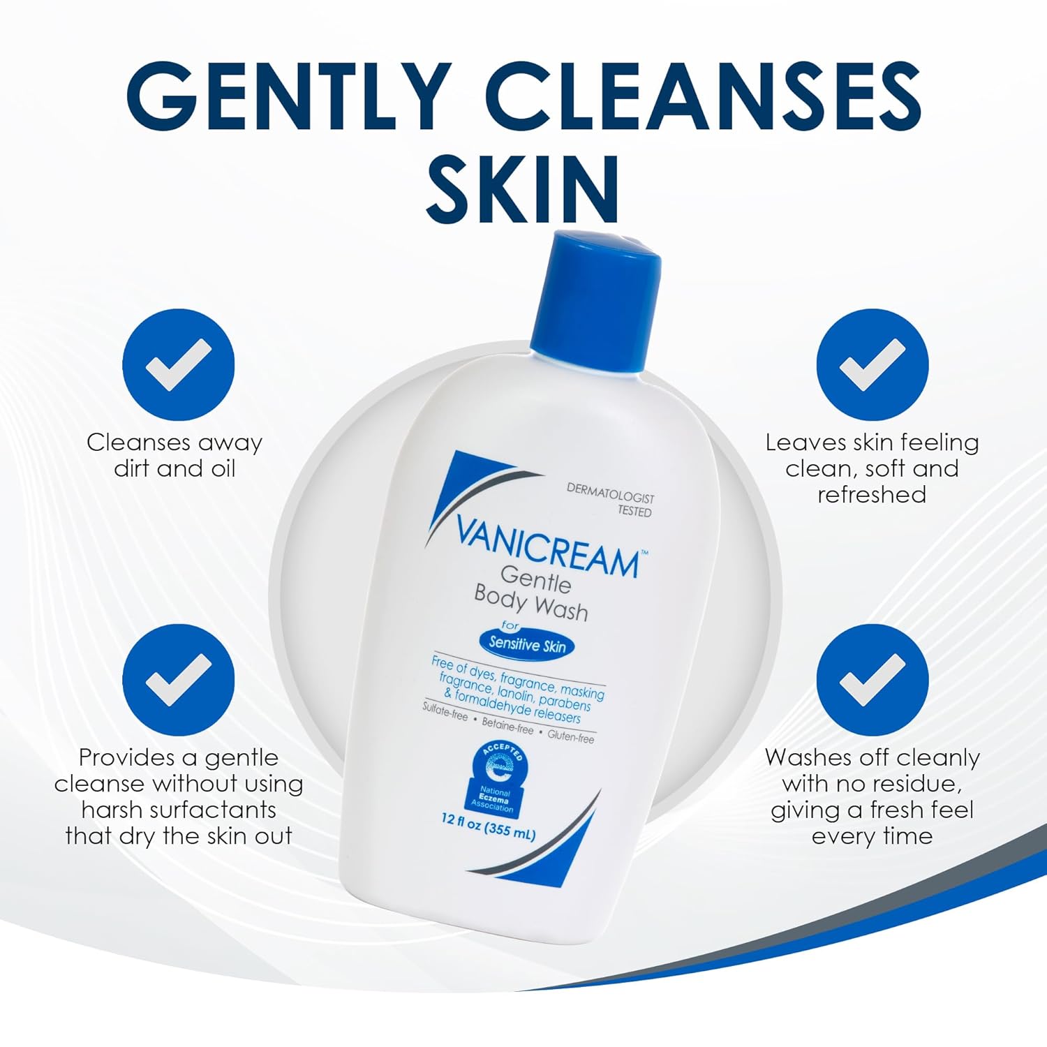 Vanicream Gentle Body Wash -12 fl oz - Formulated Without Common Irritants for Those with Sensitive Skin - Image 4
