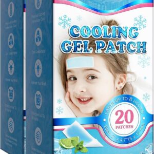 40 Sheets Fever Patches for Kids - Hot Weather Cooling Gel Patches for Adults - Headache Patches - Forehead Fever Cool Pads