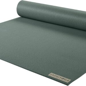 JadeYoga Harmony Yoga Mat - Durable & Thick Gym Fitness Mat, Non-Slip Natural Rubber Yoga Mat - Home Exercise & Stretching Mat, Workout Mat - Yoga, Pilates & Meditation for Women & Men