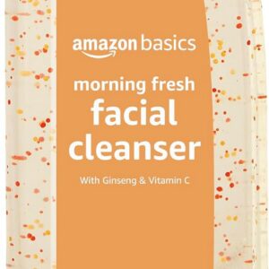 Amazon Basics Morning Fresh Facial Cleanser with Ginseng and Vitamin C, 8 fl oz