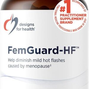 Designs for Health FemGuard-HF - Help Diminish Mild Menopause Hot Flashes - Peri & Menopause Supplements for Women to Support Healthy Aging, Hormonal Balance & Bone Health (60 Capsules)