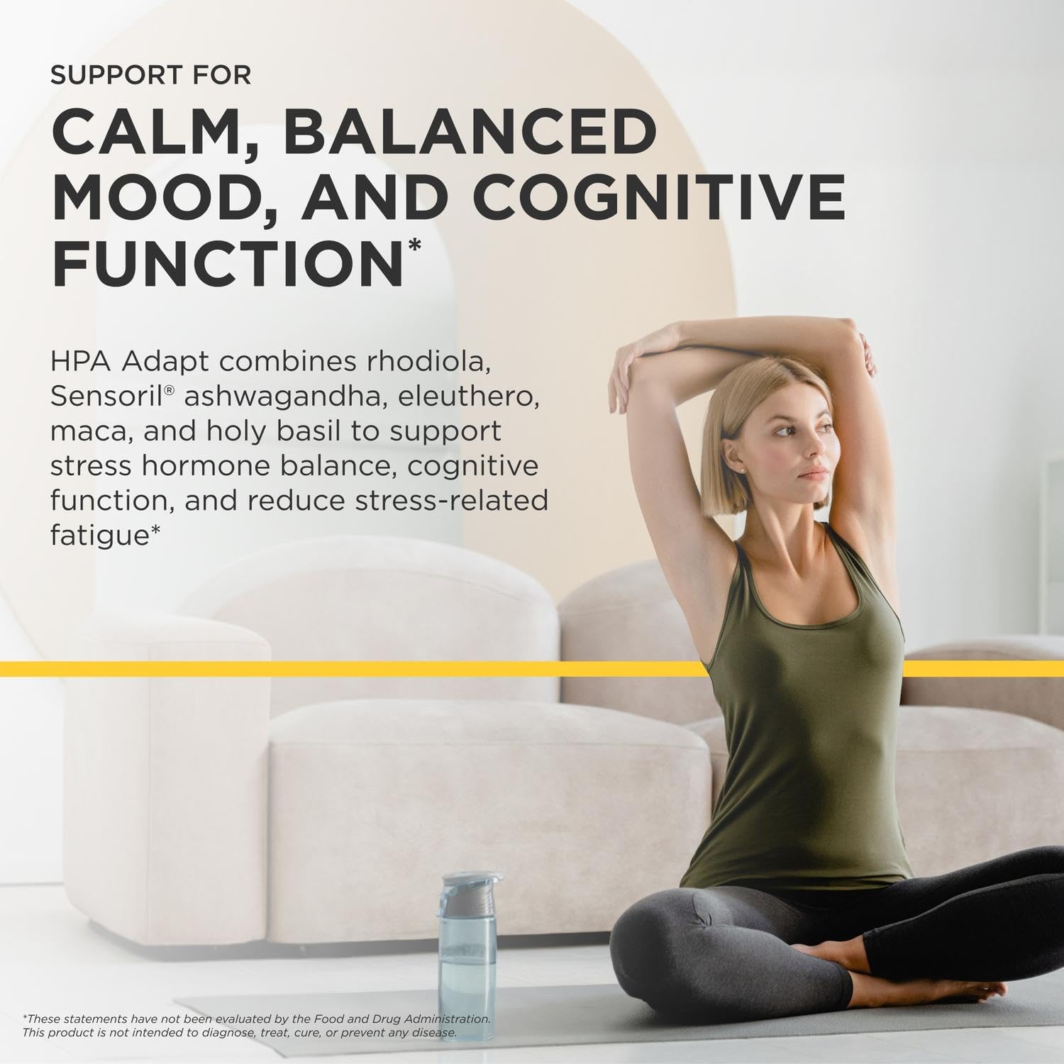 Integrative Therapeutics HPA Adapt - Adaptogenic Supplement for Stress Support* - Includes Ashwagandha, Rhodiola & Other Adaptogenic Herbs* - Vegan, Dairy-Free & Gluten-Free - 120 Capsules - Image 5