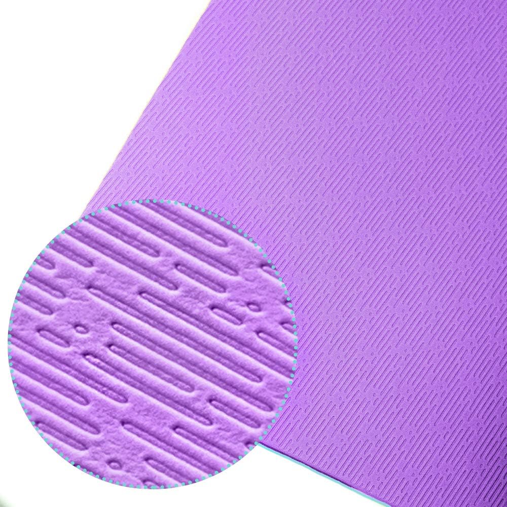 Hatha Yoga Extra Thick TPE Yoga Mat - 72"x 32" Thickness 1/2 Inch -Eco Friendly SGS Certified - With High Density Anti-Tear Exercise Bolster For Home Gym Travel & Floor Outside - Image 7