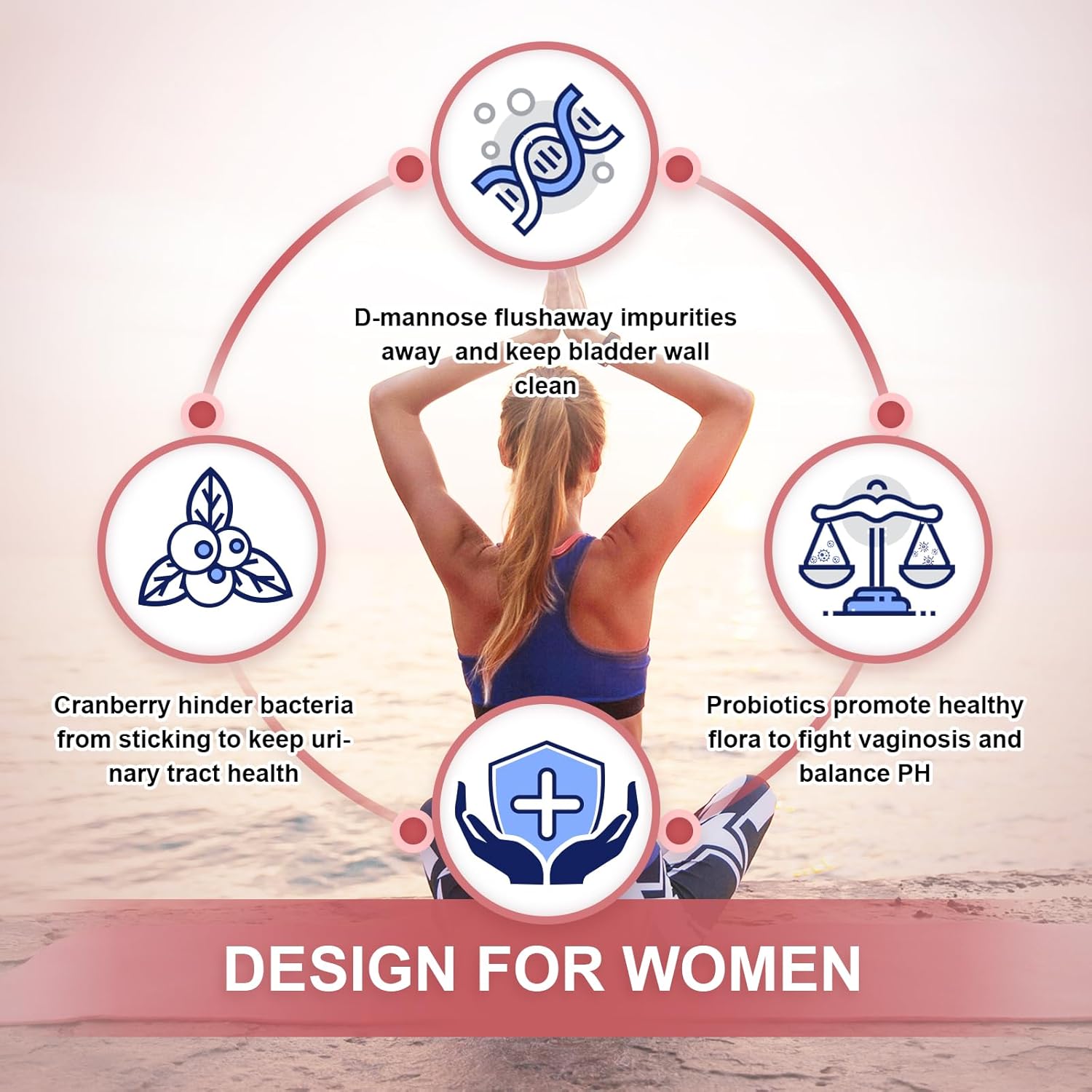 NATURE TARGET Probiotics-for-Women Prebiotics-and-Probiotics-Powder, 100-Billion-CFUs 45-Day-Supply, Women's-Probiotic with D-Mannose and Cranberry for Urinary Tract/Gut/Digestive Health - Image 6