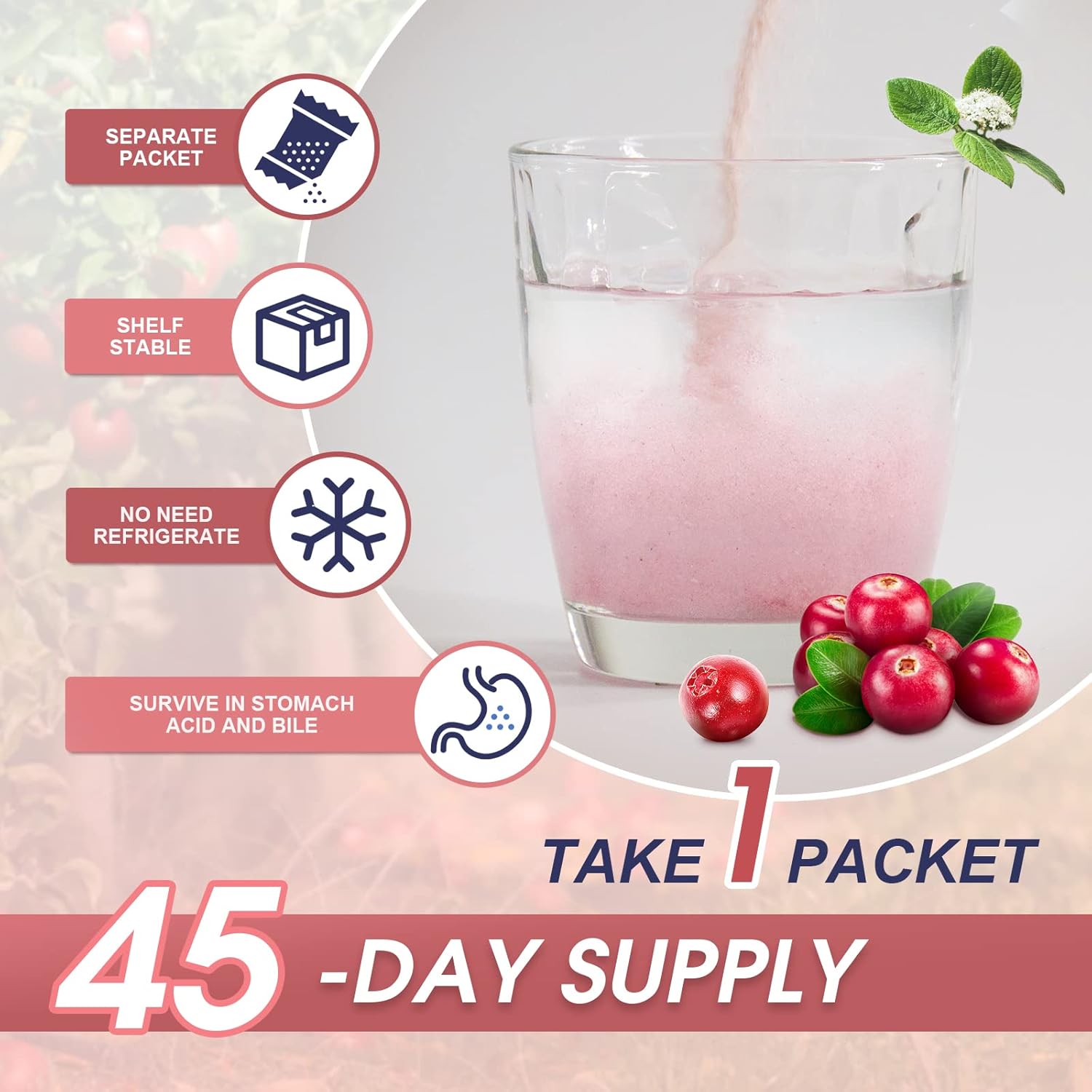 NATURE TARGET Probiotics-for-Women Prebiotics-and-Probiotics-Powder, 100-Billion-CFUs 45-Day-Supply, Women's-Probiotic with D-Mannose and Cranberry for Urinary Tract/Gut/Digestive Health - Image 3