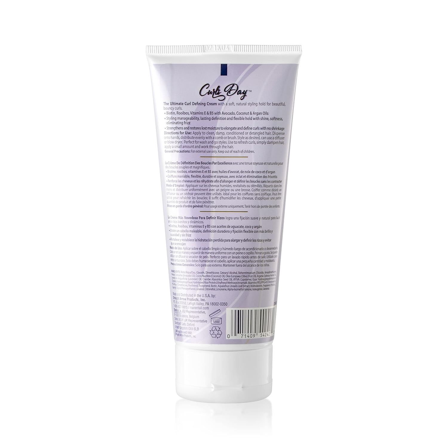 Mane 'n Tail Curls Day Curl Defining Cream With Biotin, Vitamin E and B5 Rooibos & Coconut Oil for Soft Natural Hold Sulfate and Paraben Free (Curl Defining Cream) - Image 2