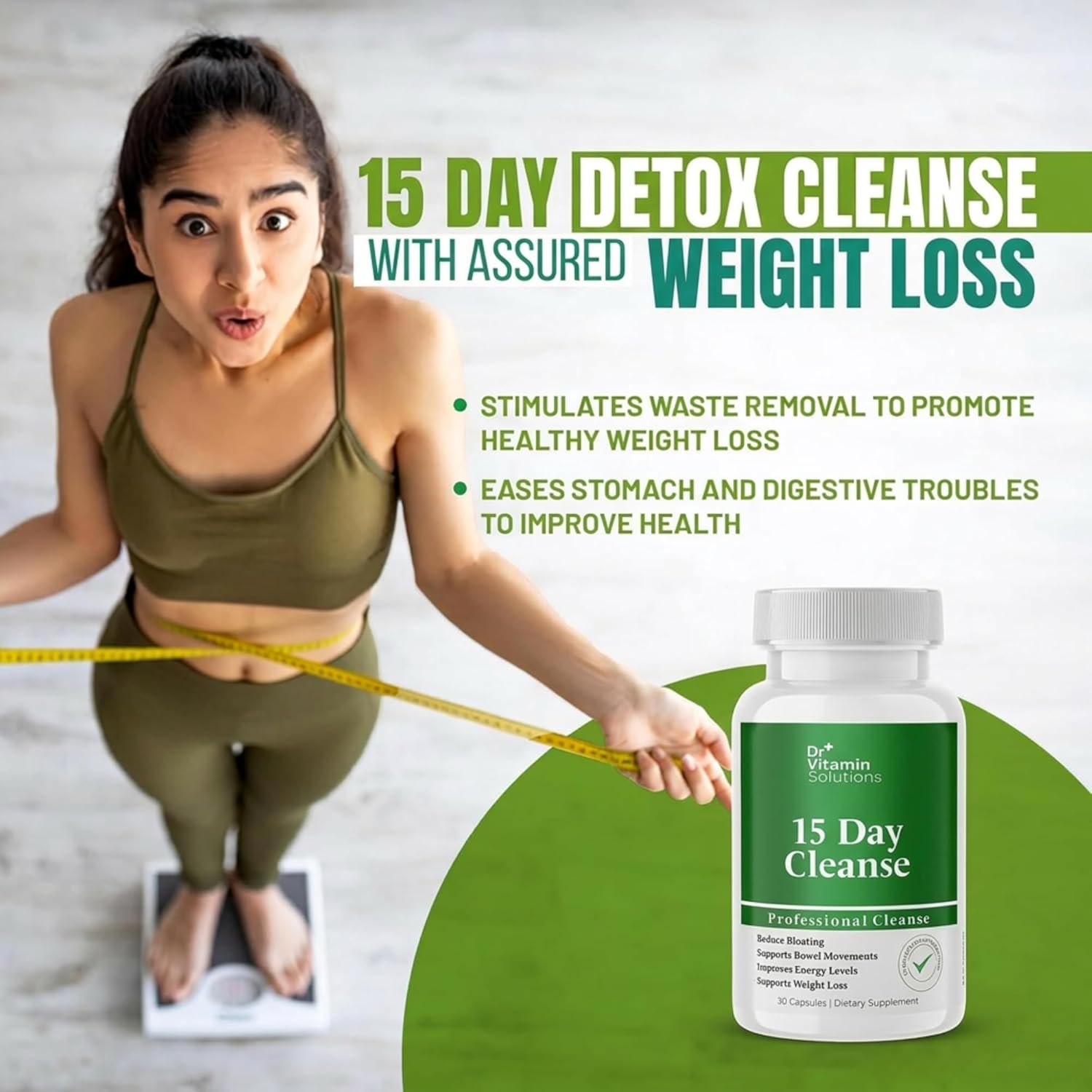 15 Day Gut Cleanse Detox for Women, GLP-1 Support - Natural Colon & Detox Cleanse for Weight Loss - Bloating & Constipation Relief - Flushes Toxins & Supports Immunity - 30 Ct. - Image 6