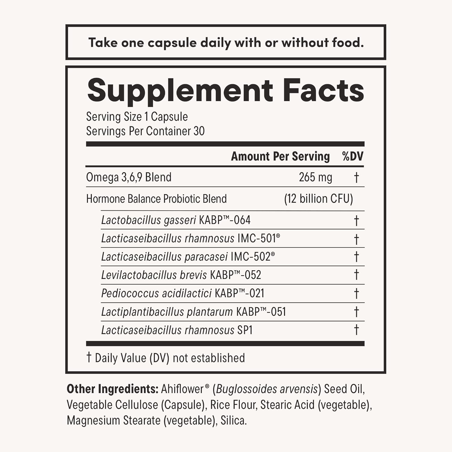 Daily Nouri Hormone Balance Probiotics for Women | Hormone Balance for Women | PMS, Hormonal Acne, & Bloating Support | 7 Clinically Studied Strains + Omega | 30-Day Supply - Image 7