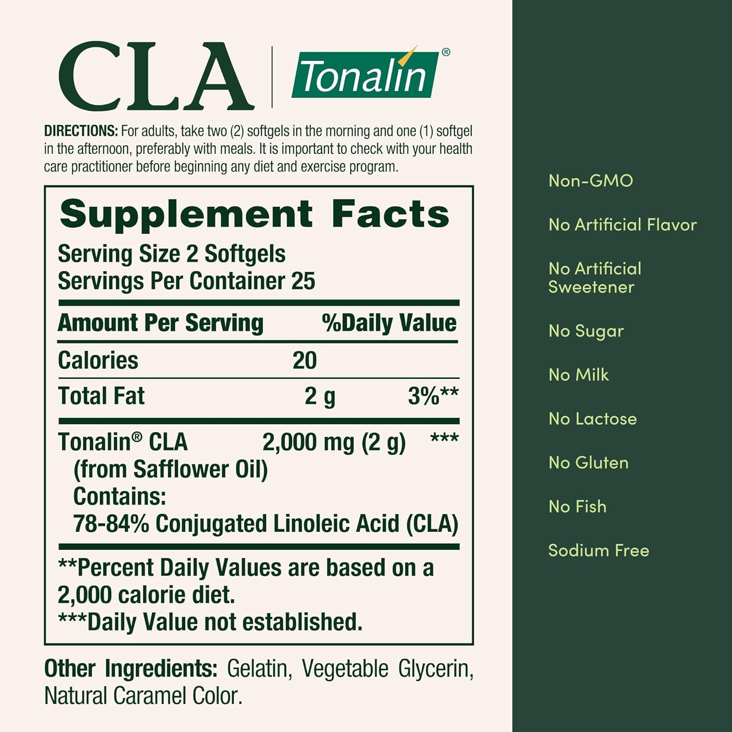 Nature's Bounty Tonalin Pills and Dietary Supplement, Diet and Body Support, 1000 mg, 50 Rapid Release Softgels - Image 5