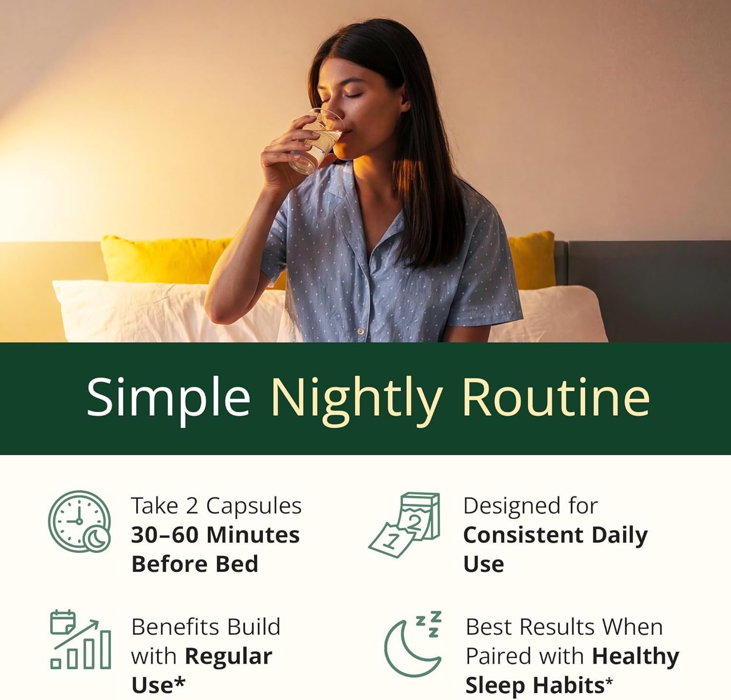 Melatonin 3mg + Valerian Root for Sleep, Daily Calm & Stress Relief Support – Natural Sleep Aid: Organic Turmeric Melatonin Valerian Supplement with L-Theanine, Ginger & Black Pepper – 180 Capsules - Image 7