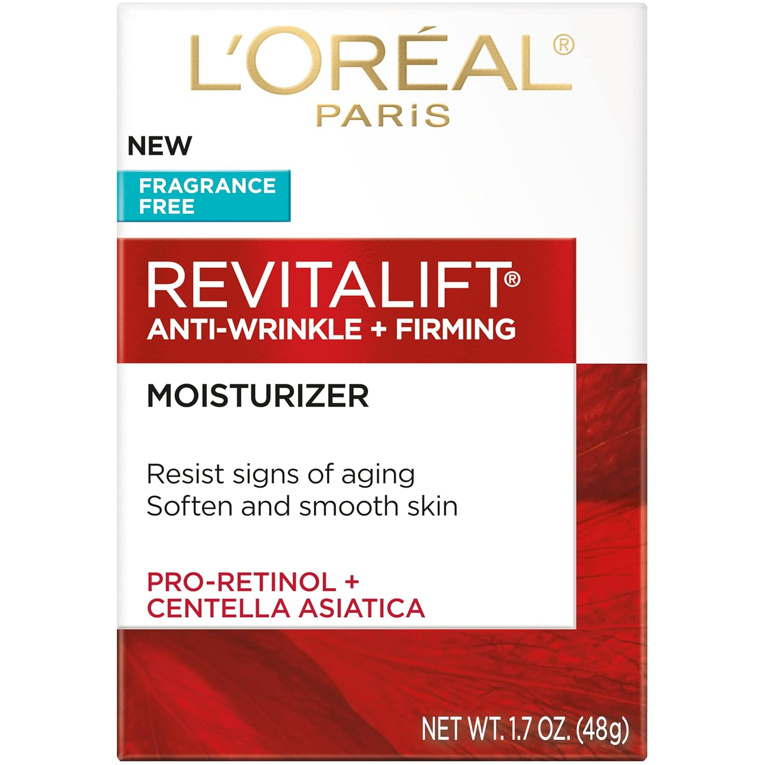 L’Oreal Paris Revitalift Anti Aging Face and Neck Cream, Smoothing and Firming Moisturizer for 24HR Hydration, Fragrance Free, 1.7 Oz - Image 2