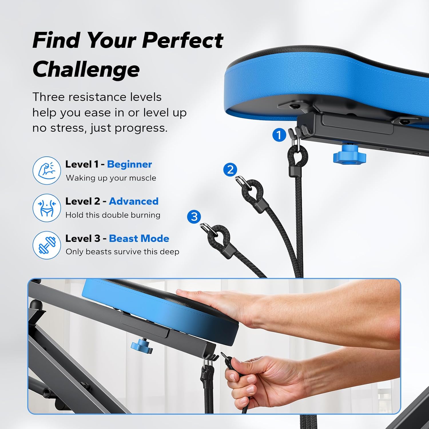Squat Machine, MERACH R07 2 in 1 Squat Rowing Machine, Easy Setup & Foldable Exercise Equipment, Glute Trainer Machine, Glutes & Leg Home Workout Machine - Image 6
