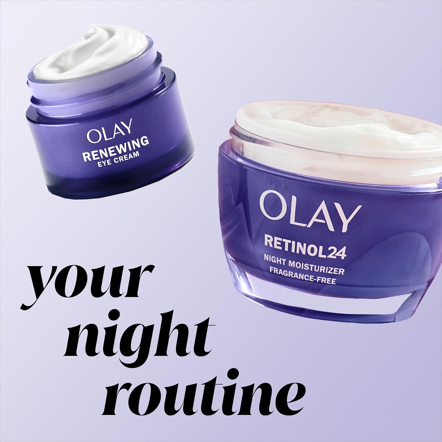 Olay Retinol 24 MAX Night Eye Cream, Fragrance Free Anti Aging Eye Cream for Fine Lines and Wrinkles, Hydrating Retinol Night Eye Treatment, Lightweight Moisturizing Eye Cream, 0.5 oz - Image 8