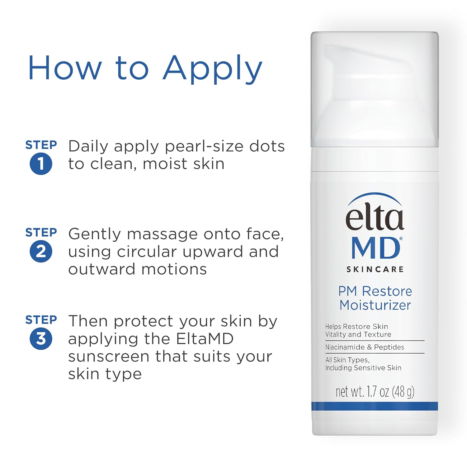 EltaMD PM Restore Face Moisturizer, Night Moisturizer for Face, Restores Skin Elasticity and Vitality Overnight, Safe For All Skin Types - Image 5
