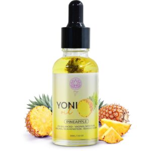 Magic V Yoni Oil for Women – Organic Feminine Care Vaginal Moisturizer, pH Balance & Odor Control, Soothes Ingrown Hair & Razor Bumps – Pineapple Scent