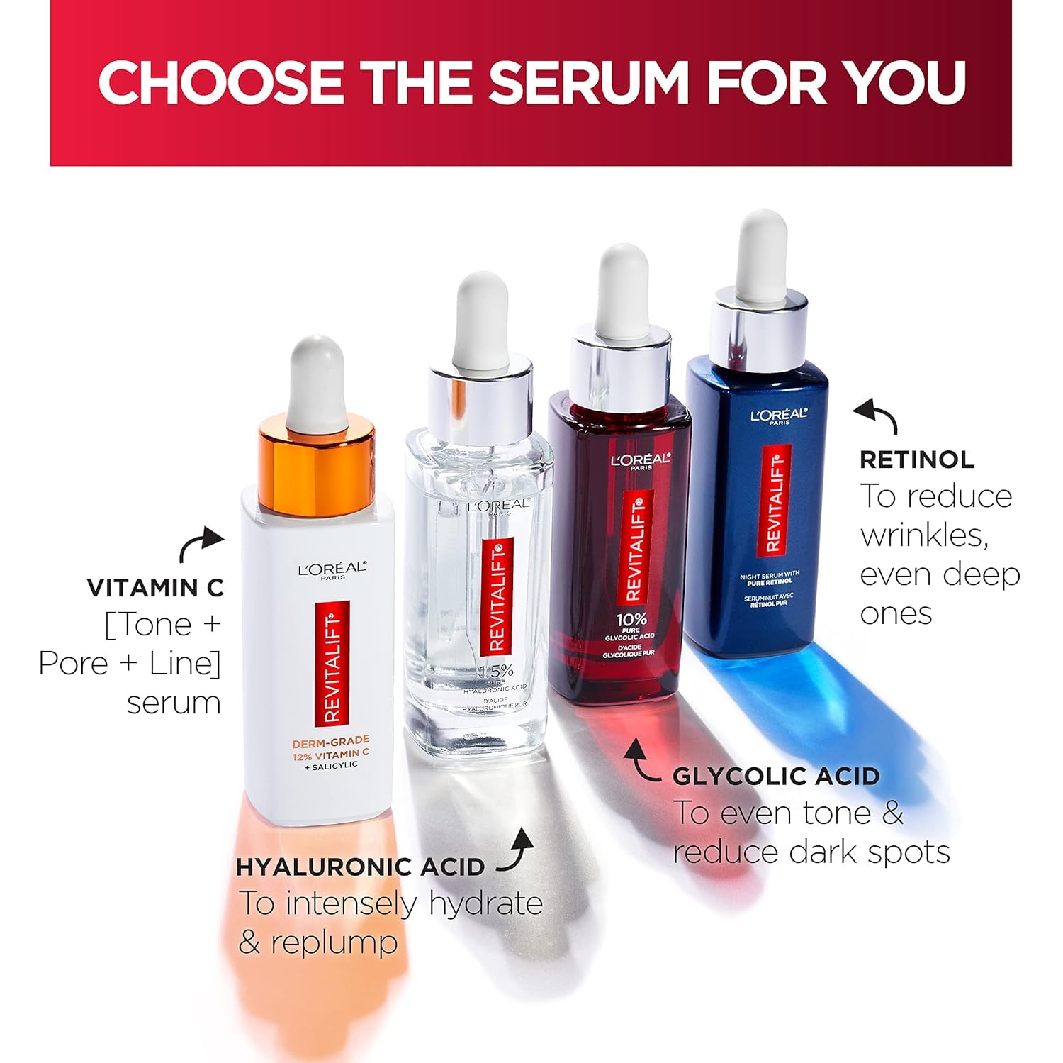 L'Oreal Paris Revitalift 12% Pure Vitamin C Serum, Brightening Serum For Face with Vitamin E, Salicylic Acid, 1 oz + Moisturizer Sample - Image 11