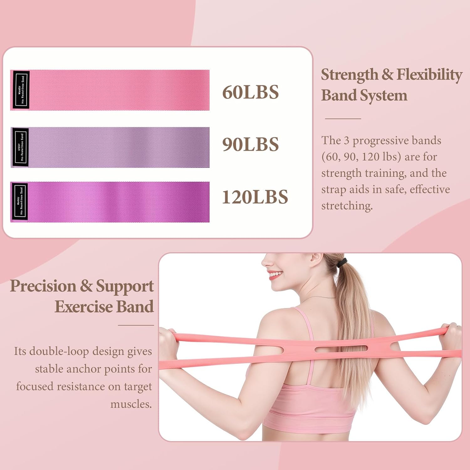 Pink Pilates Ring Kit with 14 inch Magic Circle & Foam Roller, Ergonomic Home Workout Equipment Set, Full Essentials for Women Beginners - Includes Exercise Guide & Storage Bag - Image 6
