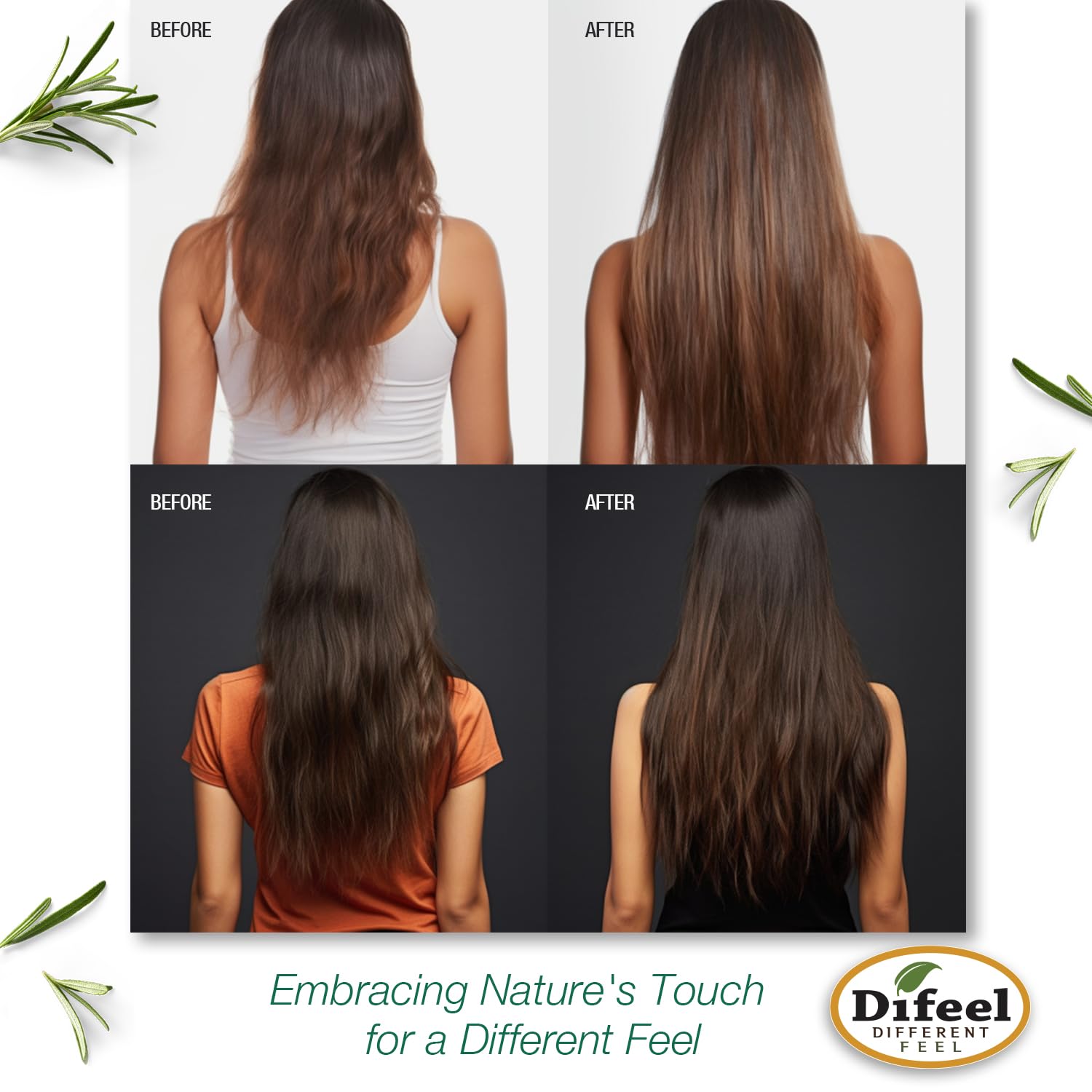 Difeel Rosemary Mint Strengthening Shampoo with Biotin 33.8 oz. - Made with Natural Rosemary Oil for Hair Growth - Image 6