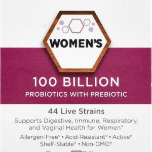 ProBioCareProbiotic for Women 100 Billion CFUs, Supports Digestive, Immune & Gut Health Promotes Healthy Microbiome Balance & Nutrient Absorption (30 Vegetable Capsules)