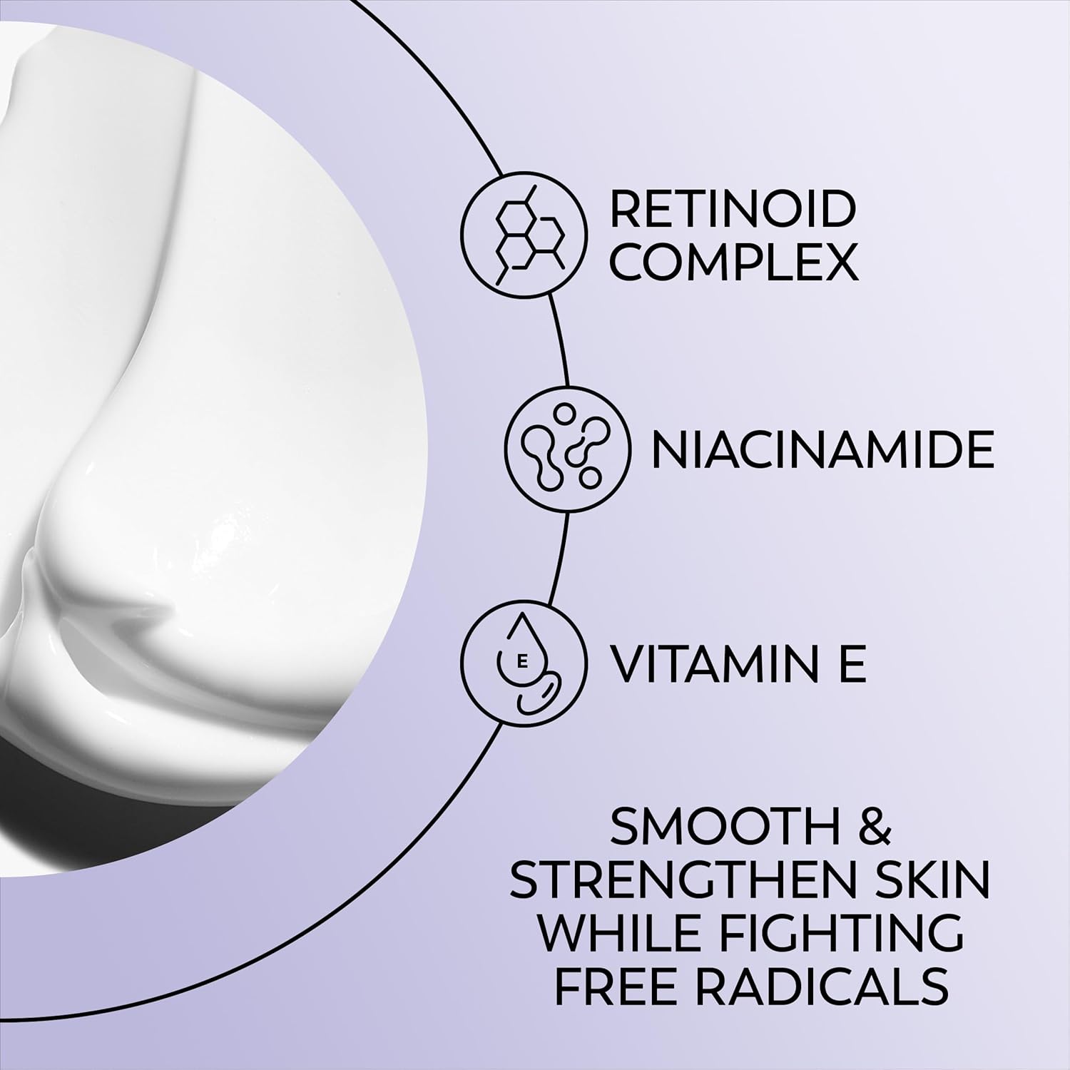 Olay Retinol 24 MAX Night Eye Cream, Fragrance Free Anti Aging Eye Cream for Fine Lines and Wrinkles, Hydrating Retinol Night Eye Treatment, Lightweight Moisturizing Eye Cream, 0.5 oz - Image 5