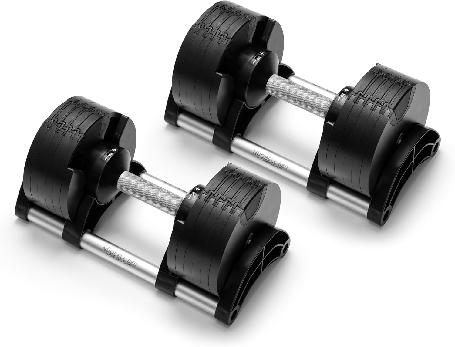 NÜOBELL® Adjustable Dumbbell Set, 5-50 LB or 5-80 LB, Easy Twist 2024-25 Model, All-In-One Weights Set (Pair) for Home, Original Manufacturer - Image 4