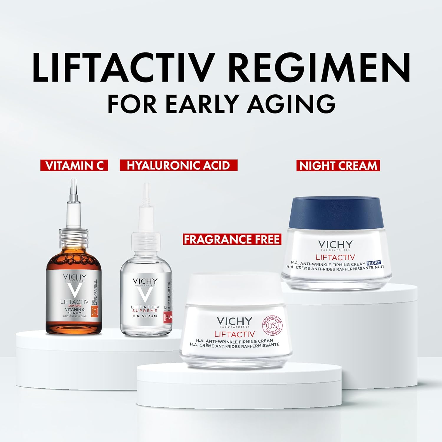 Vichy LiftActiv H.A. Anti-Wrinkle Firming Cream, Anti Aging Face Cream With Vitamin C & Hyaluronic Acid, Smoothing & Firming For Wrinkles, Visibly Plumps Skin & Improves Radiance - Image 7