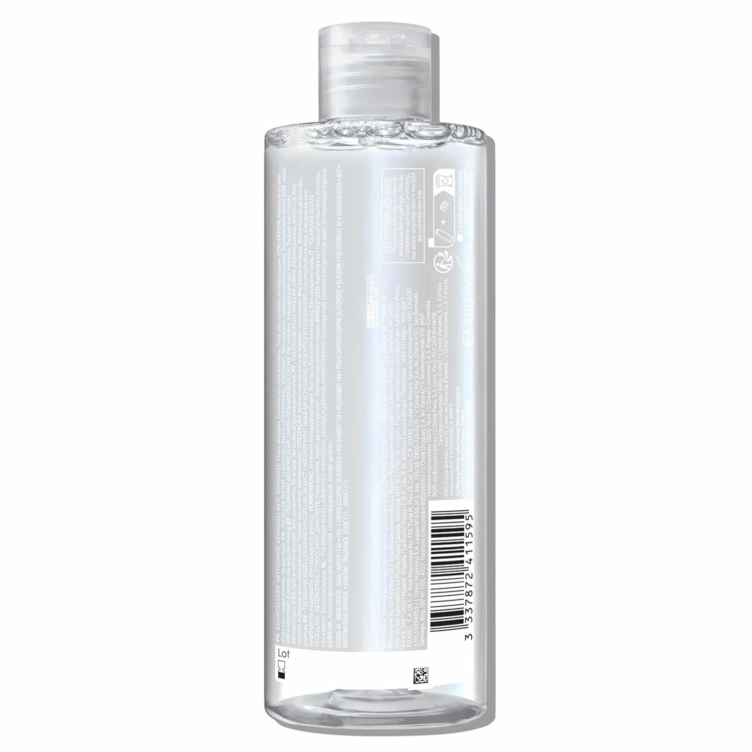 La Roche-Posay Micellar Cleansing Water for Sensitive Skin, Micellar Water Makeup Remover, Cleanses and Hydrates Skin, Gentle Face Toner, Oil Free - Image 2