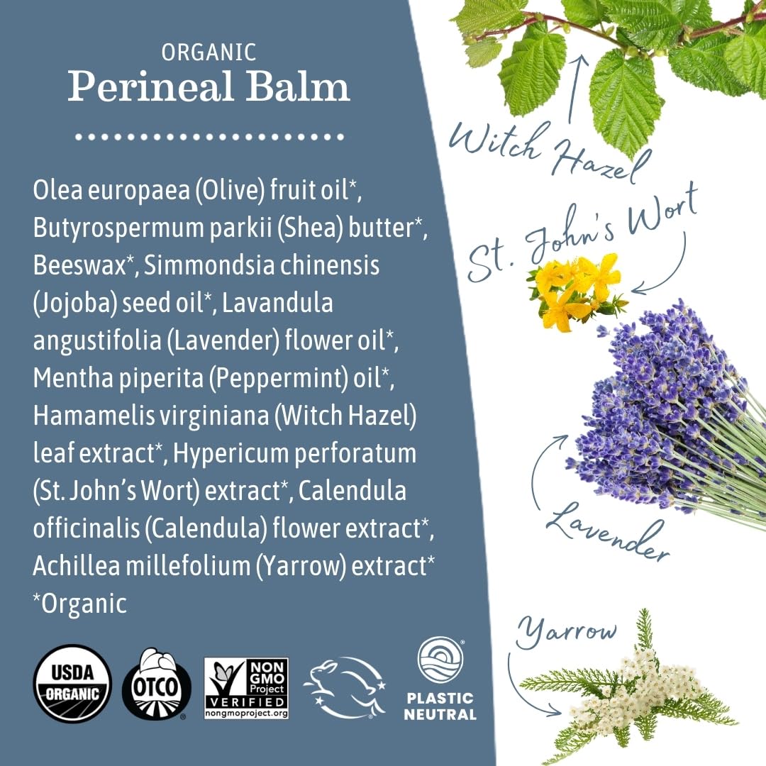 Earth Mama Organic Perineal Balm | Naturally Cooling Herbal Salve for Pregnancy and Postpartum Relief with Witch Hazel & Calendula, Feminine Care Essentials, No Benzocaine or Butane, 2-Oz (2-Pack) - Image 6