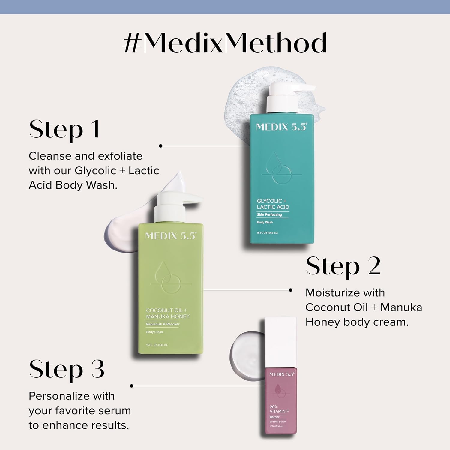 Medix 5.5 Argan Oil + Coconut Oil Skin Care Set Moisturizer Cream Body & Face Lotion | Firming Body Lotion Set Reduces Look Of Wrinkles, Cellulite, Dry Skin, & Uneven Skin Tone For Women, 2PC Bundle - Image 8