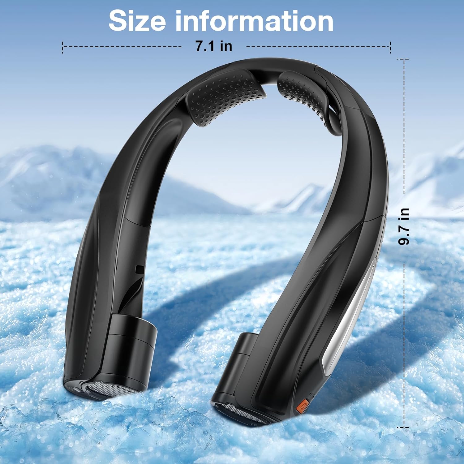 Hionly AI Neck Fan, 6 Speeds Adjustable Portable Personal Fan Rechargeable, Faster Cooling Wearable Fan, Ultra Quiet for Home, Office, Travel, Outdoor - Image 8