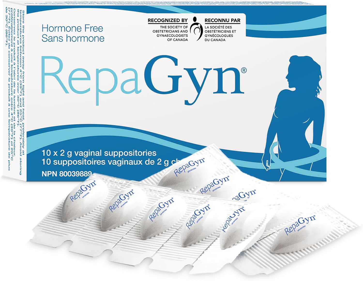 RepaGyn's Vaginal Moisturizer |Useful in Burning, Itching, Vaginal Lubrication | Natural and Non-hormonal | Effective in Menopause Dryness and Mucosa Healing