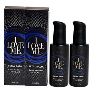 I Love Me Petal Balm - Vulva Balm for Feminine Care - Intimate Skin Care, Menopause Support - Relieves Feminine Dryness, Itching & Irritation - Hormone Free, Vaginal Moisturizer for Women 2oz 2 Pack