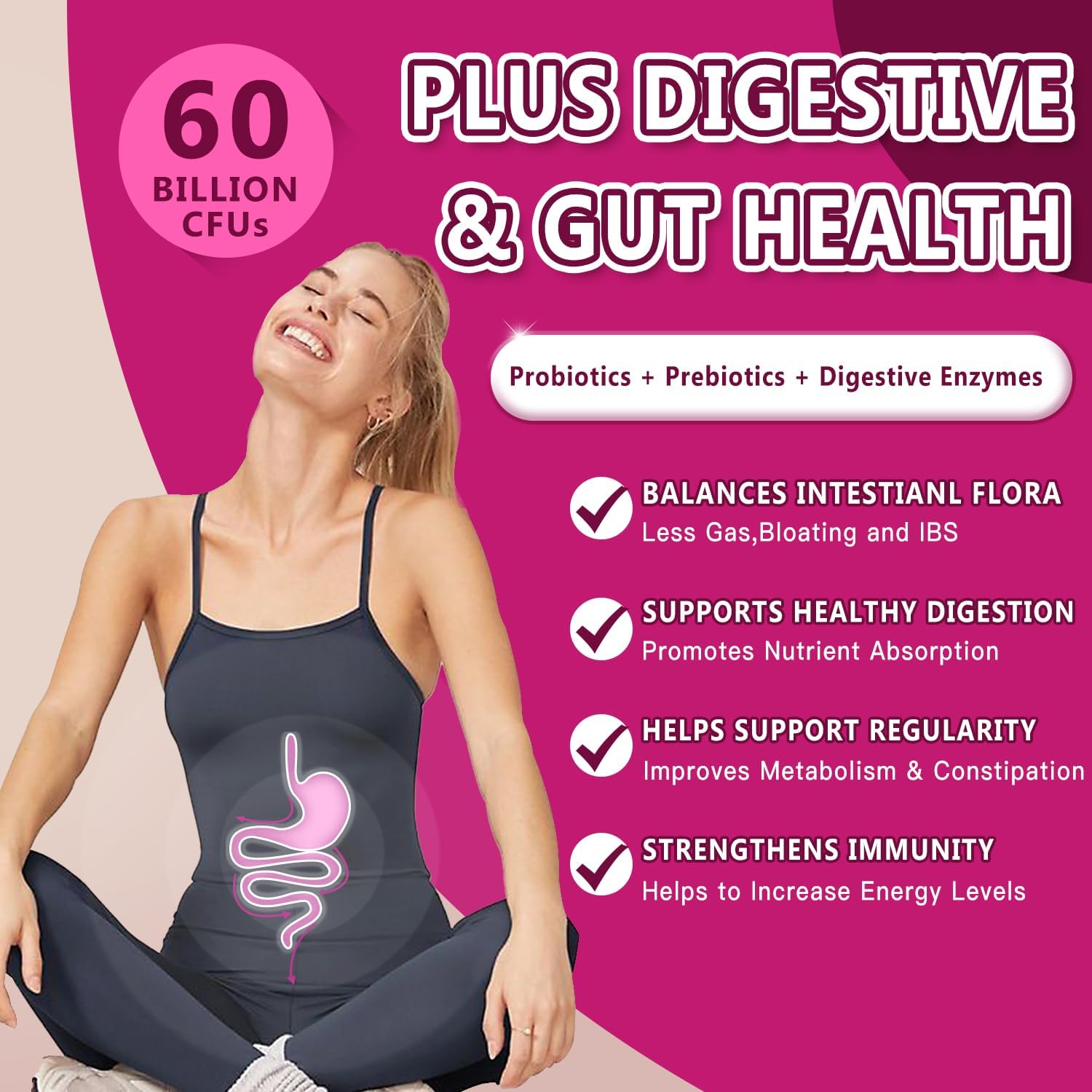 NATURE TARGET Probiotics for Women Digestive Health + Probiotics for Women Urinary Tract Health - Image 4