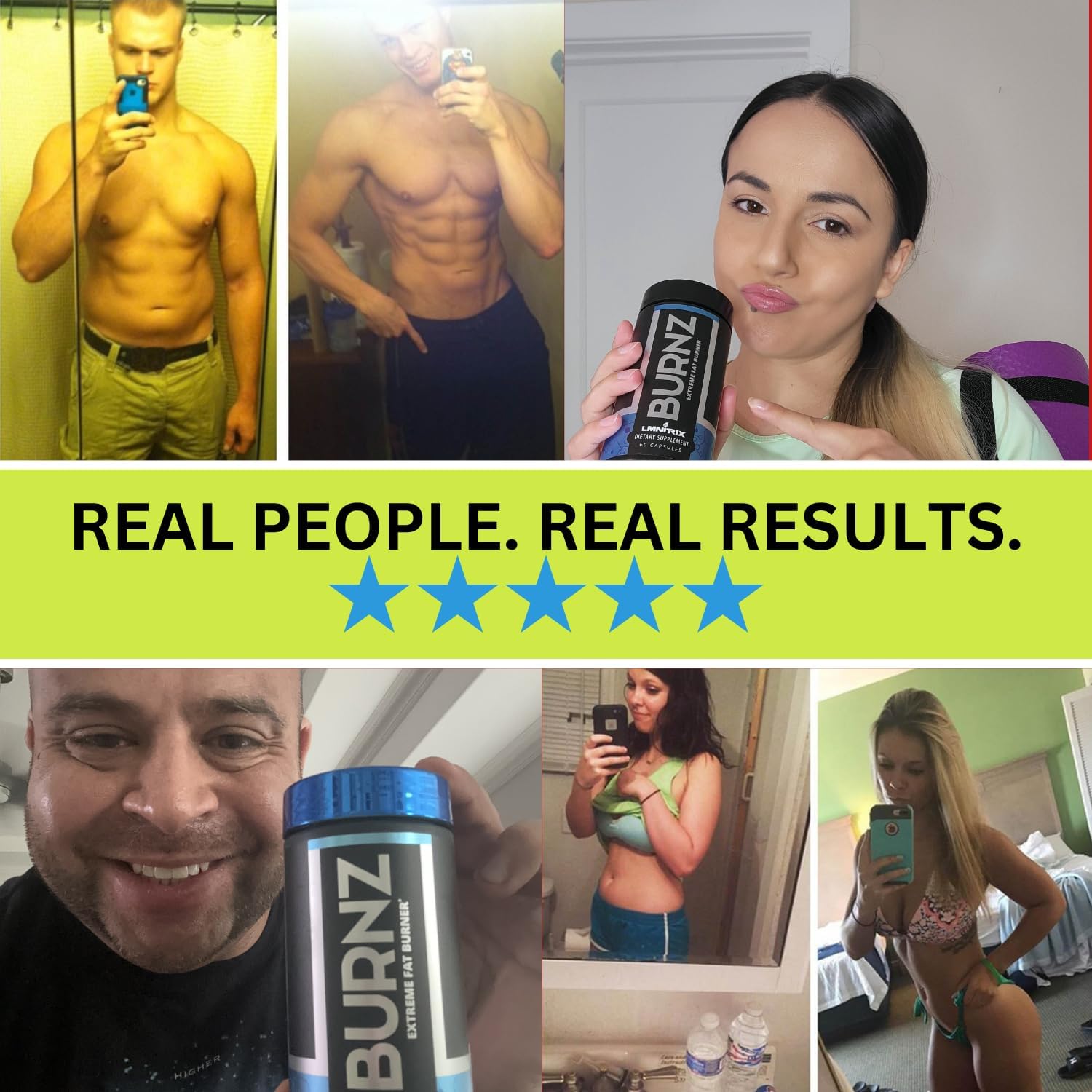 Burnz EXT - Extreme Thermogenic Fat Burner - Powerful Weight Managment Aid, Stronger Than Most Diet Pills - True Plateau Destroyer - Lose Weight Fast for Men and Women - Real Results - 60ct - Image 2