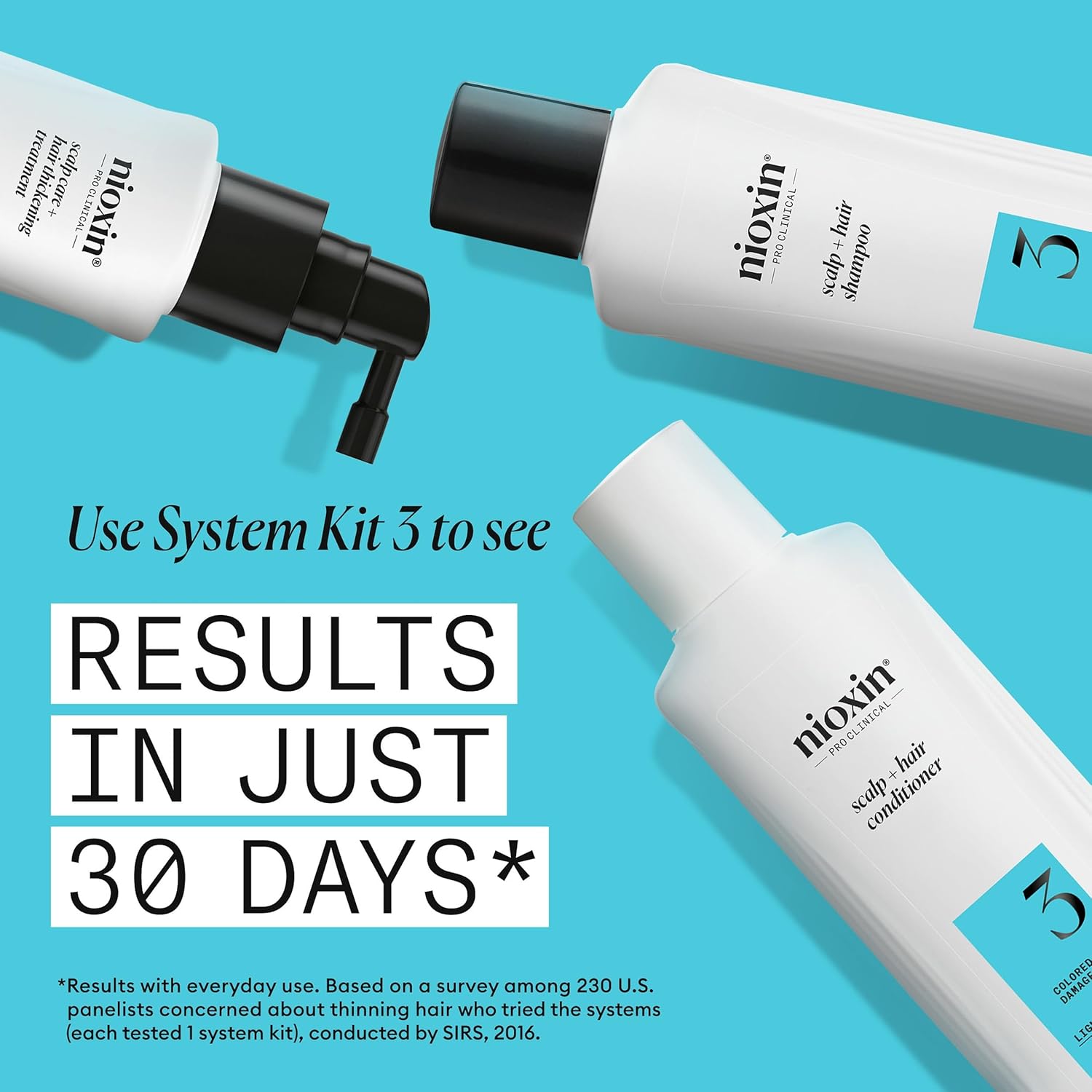 Nioxin System 3 Scalp Care + Hair Thickening Leave-In Treatment | For Colored, Dry, & Damaged Hair with Light Thinning | Strengthen & Nourish with Niacinamide & Biotin - Image 4