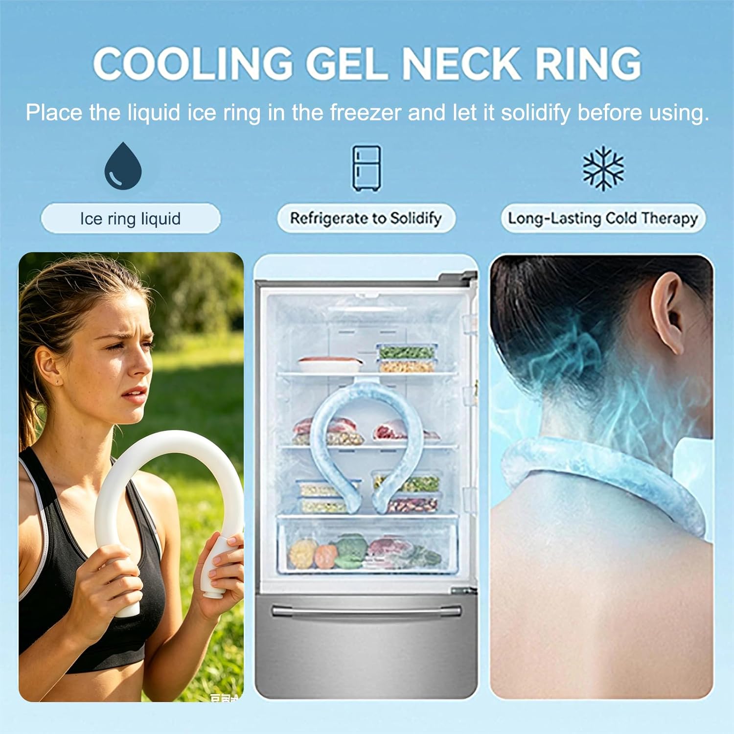 Neck Fans That Blows Cold Air, Portable Rechargeable Cooling Neck Fan with Cooling Plate - Personal Fan Neck for Kid, Women, Men, Detachable Into Two Independent Fans for Office/Travel/Outdoor - Image 5
