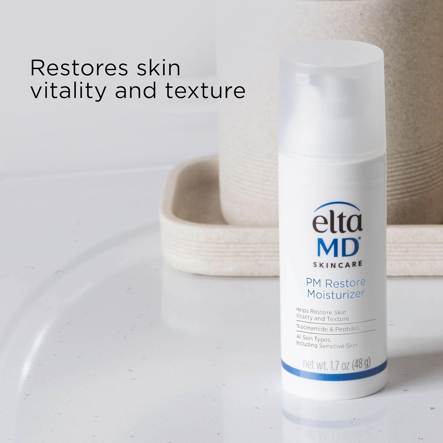 EltaMD PM Restore Face Moisturizer, Night Moisturizer for Face, Restores Skin Elasticity and Vitality Overnight, Safe For All Skin Types - Image 4