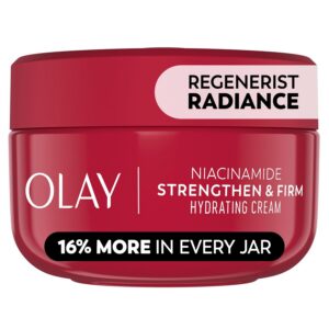 Olay Regenerist Radiance Niacinamide Face Moisturizer: Strong & Firm Cream for Women - Anti-Aging, Anti-Wrinkle, Hydrating & Skin Firming - 2 Oz